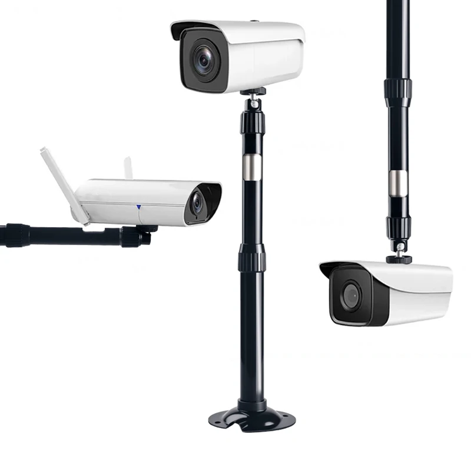 Microcase Metal Uzayabilen Döner Başlıklı CCTV Kamera Projeksiyon Duvara Monte Askı Aparatı-AL5282
