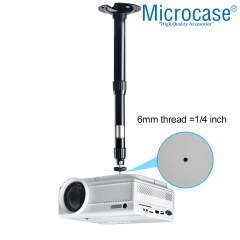 Microcase Metal Uzayabilen Döner Başlıklı CCTV Kamera Projeksiyon Duvara Monte Askı Aparatı-AL5282