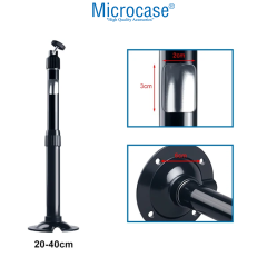 Microcase Metal Uzayabilen Döner Başlıklı CCTV Kamera Projeksiyon Duvara Monte Askı Aparatı-AL5282
