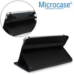 Microcase iPad Air 3.Nesil 2019 Delüx Serisi Universal Standlı Deri Kılıf - Siyah