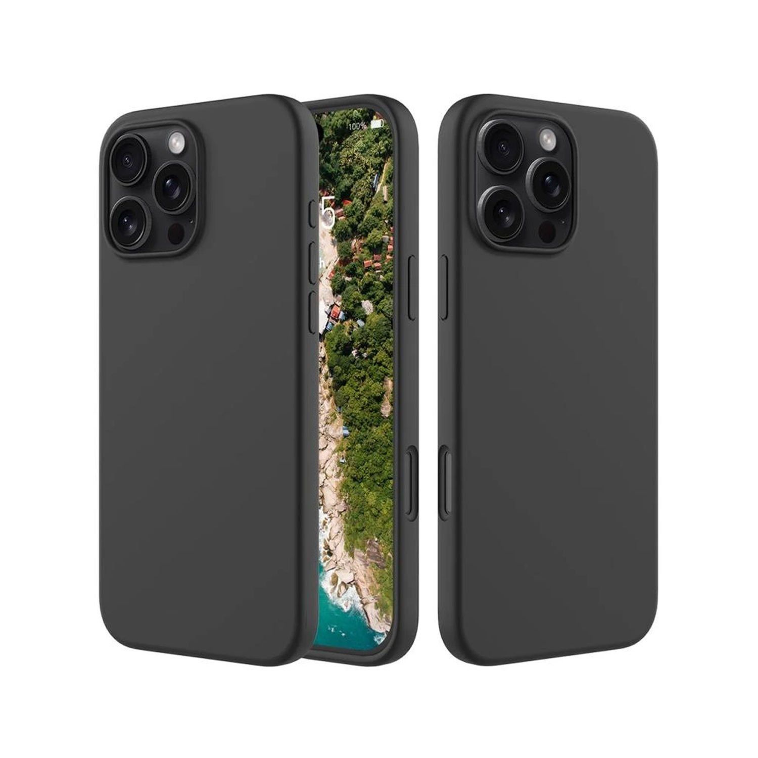 Microcase iPhone 16 Plus ile Uyumlu Campro Serisi Kamera Korumalı Silikon Kılıf - AL3427