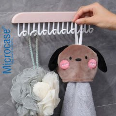 Microcase Dolap İçi Organizer Çok Amaçlı 8 Kancalı ve Yapışkanlı Kravat Sütyen Kıyafet Dolap Askısı-AL4504