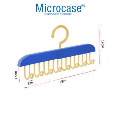 Microcase Dolap İçi Organizer Çok Amaçlı 8 Kancalı ve Yapışkanlı Kravat Sütyen Kıyafet Dolap Askısı-AL4504