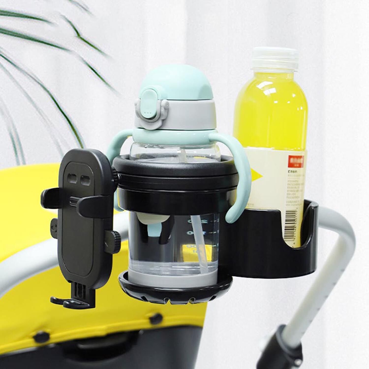 Microcase Bisiklet Bebek Arabası için Şişe Biberon Bardak ve Telefon Tutucu - AL4007