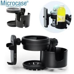 Microcase Bisiklet Bebek Arabası için Şişe Biberon Bardak ve Telefon Tutucu - AL4007