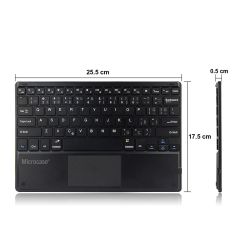Microcase Samsung Galaxy Tab S9 11 inch Tablet Bluetooth Touchpad Klavye 25 cm (TR Sticker) + Tablet Standı - AL2758