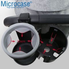 Microcase Bisiklet Bebek Arabası için 2li Şişe Biberon Bardak Tutucu - AL4010