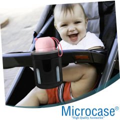 Microcase Bisiklet Bebek Arabası için 2li Şişe Biberon Bardak Tutucu - AL4010