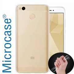Microcase Xiaomi Redmi 4X İnce Silikon Kılıf + Tam Kaplayan Cam