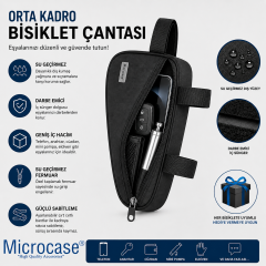 Microcase Bisiklet Elektrikli Bisiklet Orta Kadro Arası Üçgen Çanta 2 Adet AL5621