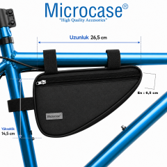 Microcase Bisiklet Elektrikli Bisiklet Orta Kadro Arası Üçgen Çanta 2 Adet AL5621