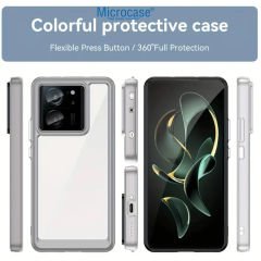 Microcase Realme 11 Pro 5G / 11 Pro Plus 5G Shield Serisi Darbeye Dayanıklı Yarı Esnek Plastik TPU Kılıf - AL8100 Füme