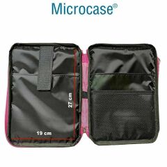 Microcase Honor MagicPad 4 12.3 inch ile uyumlu Tablet Çanta+Türkçe Bluetooth Klavye +Mouse+ Standı - Pembe AL8127