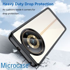 Microcase Realme 11 Pro 5G / 11 Pro Plus 5G Shield Serisi Darbeye Dayanıklı Yarı Esnek Plastik TPU Kılıf - AL8100 Füme