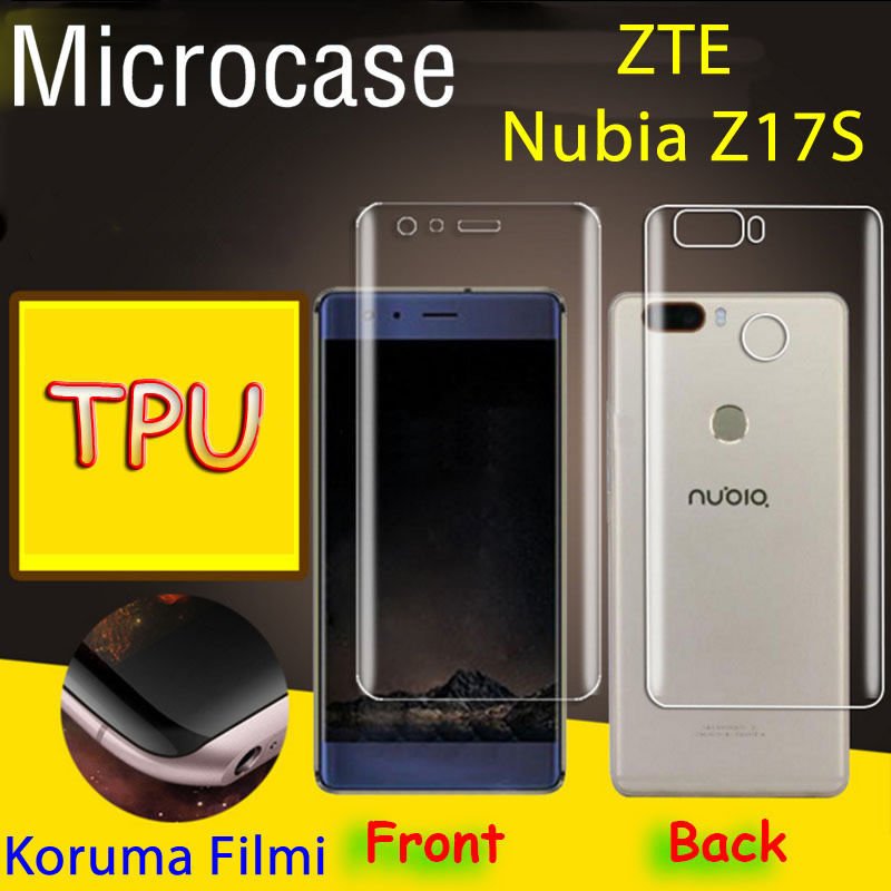 ZTE Nubia Z17S Full Ön Arka Kaplama TPU Soft Koruma Filmi
