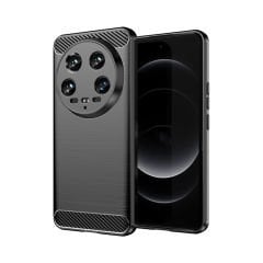 Microcase Xiaomi 14 Ultra  Brushed Carbon Fiber Silikon Kılıf - Siyah AL3332