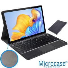Microcase Huawei MatePad Pro 12.6 (2021) Tablet için Bluetooth Touchpad Klavye + Bluetooth Mouse + Standlı Kılıf - BKK7