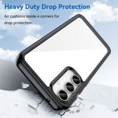 Microcase Samsung Galaxy S23 FE Shield Serisi Darbeye Dayanıklı Yarı Esnek Plastik TPU Kılıf - AL8100 Füme