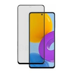 Microcase Samsung Galaxy M52 5G Tam Kaplayan Çerçeveli Mat Cam Koruma - AL3124
