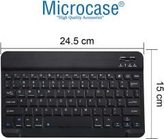 Microcase Acer Iconia Tab P10 10.4'' Tablet için Bluetooth Klavye + Mouse + Tablet Standı - AL2765