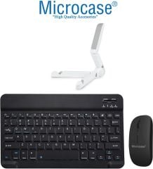 Microcase Acer Iconia Tab P10 10.4'' Tablet için Bluetooth Klavye + Mouse + Tablet Standı - AL2765