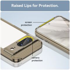 Microcase Google Pixel 8 Shield Serisi Darbeye Dayanıklı Yarı Esnek Plastik TPU Kılıf - AL8100