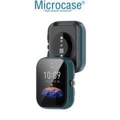 Microcase Amazfit Bip 3 Ekran Korumalı Sert Rubber Kılıf - AL3173