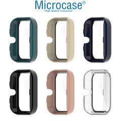 Microcase Amazfit Bip 3 Ekran Korumalı Sert Rubber Kılıf - AL3173