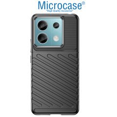Microcase Poco X6 /Xiaomi Redmi Note 13 Pro 5G  Thunder Serisi Darbeye Dayanıklı Silikon Kılıf - Siyah AL3421
