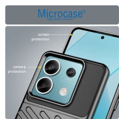 Microcase Poco X6 /Xiaomi Redmi Note 13 Pro 5G  Thunder Serisi Darbeye Dayanıklı Silikon Kılıf - Siyah AL3421