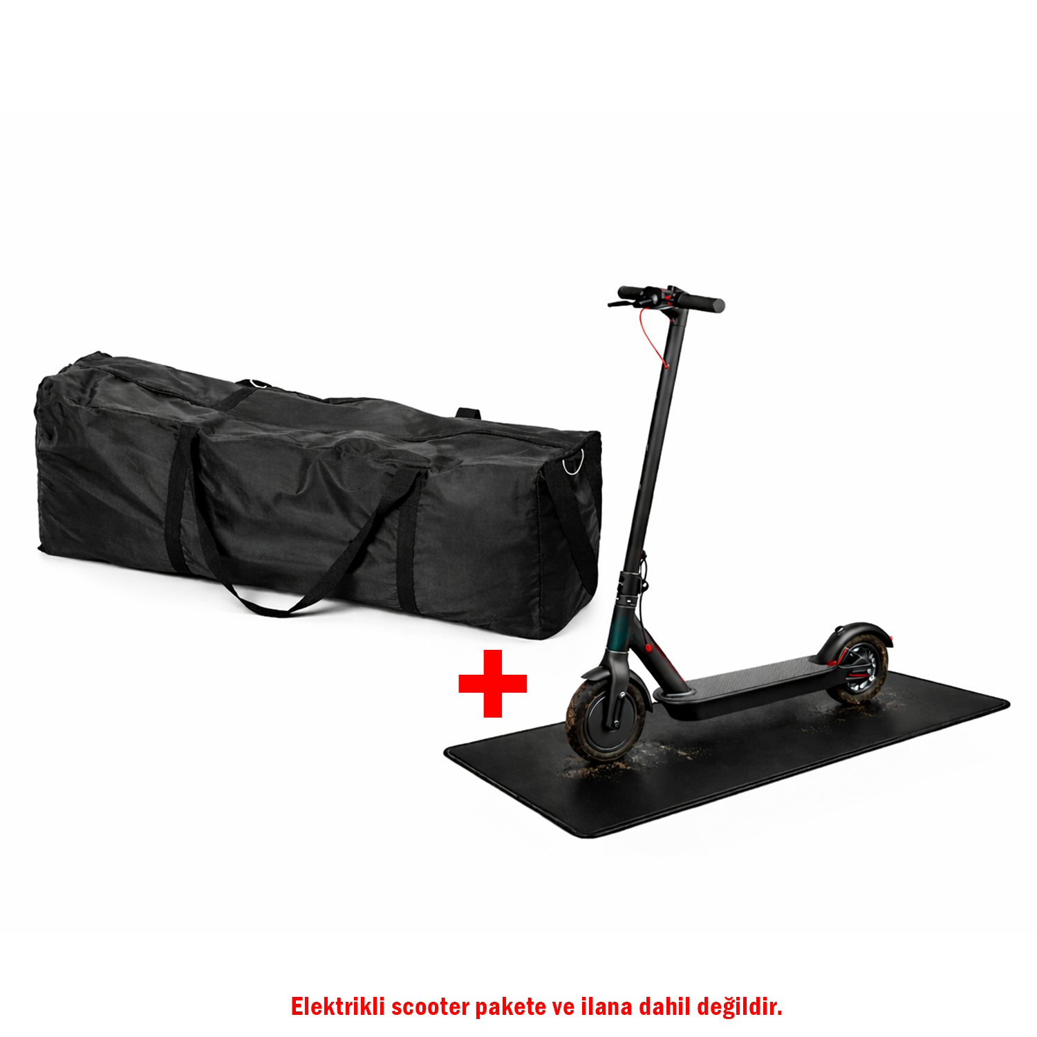 Microcase 2in1 Set Scooter Taşıma Çantası 110x45x45 CM + Zemin Koruyucu Scooter Matı AL5529