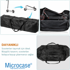 Microcase 2in1 Set Scooter Taşıma Çantası 110x45x45 CM + Zemin Koruyucu Scooter Matı AL5529
