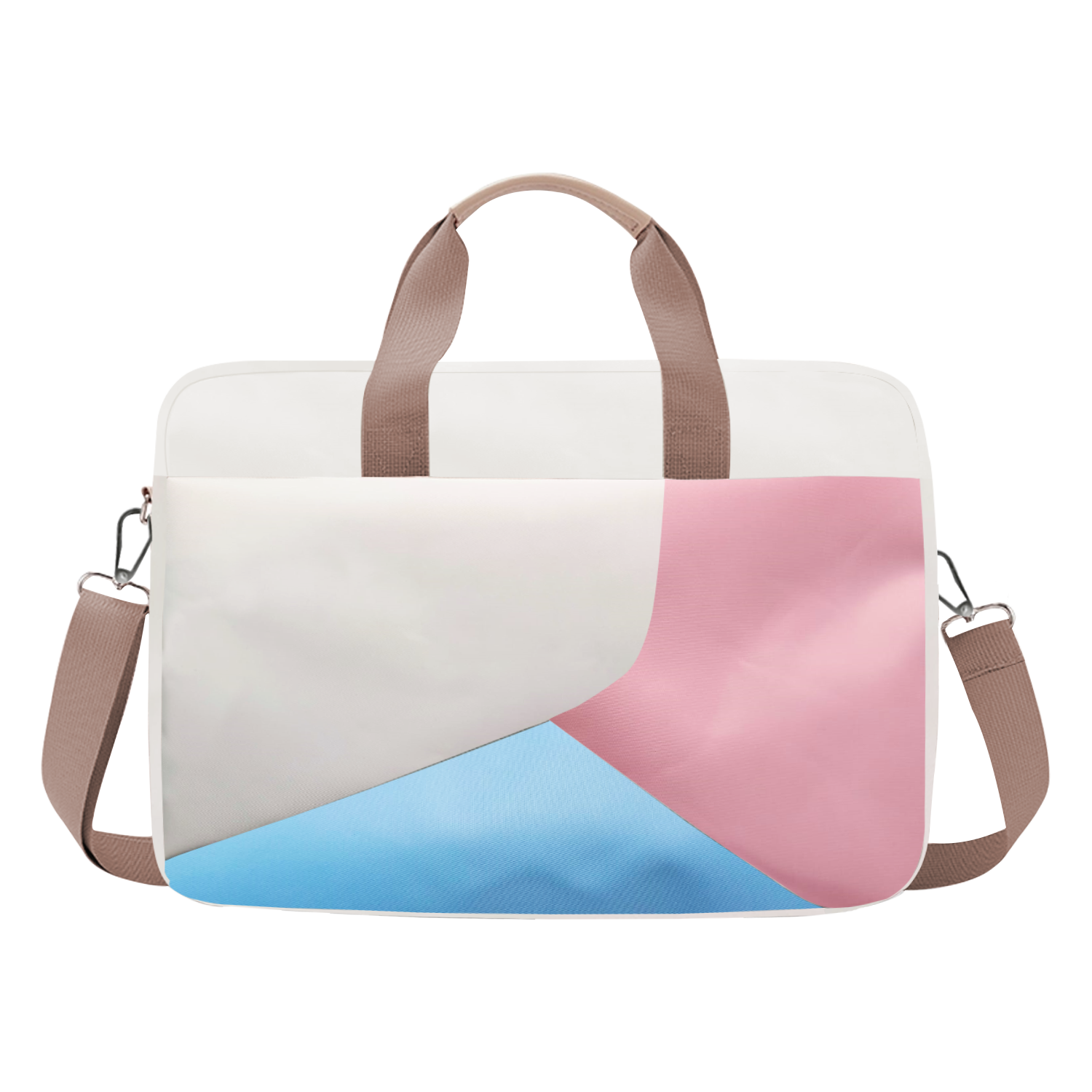 Microcase Macbook Air 13 A1932 A2179 için Macbook Çantası 2 Bölmeli AL4227 Krem Pembe Mavi