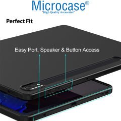 Microcase Samsung Galaxy Tab S9 Plus 12.4 inch Tablet TPU Silikon Kılıf - AL8103 Buzlu Şeffaf