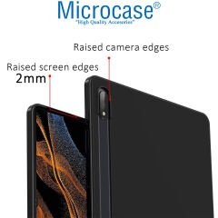Microcase Samsung Galaxy Tab S9 Plus 12.4 inch Tablet TPU Silikon Kılıf - AL8103 Buzlu Şeffaf