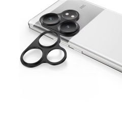 Microcase Realme GT6T /GT6/GT NEO6 SE  Uyumlu Kamera Lens Koruma Halkası - Kapalı Tasarım -Siyah AL3401