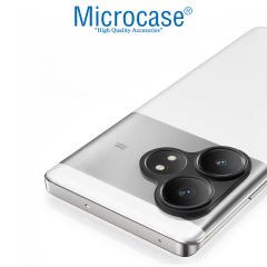 Microcase Realme GT6T /GT6/GT NEO6 SE  Uyumlu Kamera Lens Koruma Halkası - Kapalı Tasarım -Siyah AL3401