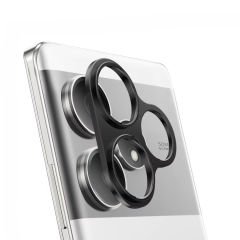 Microcase Realme GT6T /GT6/GT NEO6 SE  Uyumlu Kamera Lens Koruma Halkası - Kapalı Tasarım -Siyah AL3401