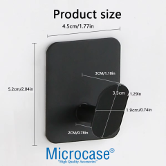 Microcase Yapışkanlı Paslanmaz Çelik Banyo Mutfak Eşya Havlu Vb Metal Askılık - AL5180 1 ADET