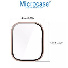 Microcase Xiaomi Redmi Watch 5 Lite  için     Ekran Korumalı Sert Rubber Kılıf - AL3173