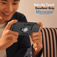 Microcase Infinix Note 50 / 50 Pro Kamera Kapaklı Yüzük Tutuculu Kılıf AL5355