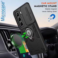 Microcase Infinix Note 50 / 50 Pro Kamera Kapaklı Yüzük Tutuculu Kılıf AL5355