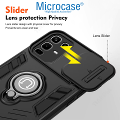 Microcase Infinix Note 50 / 50 Pro Kamera Kapaklı Yüzük Tutuculu Kılıf AL5355