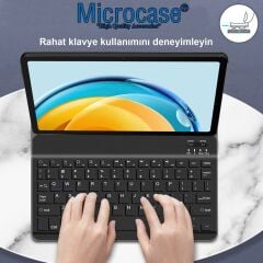 Microcase Honor Pad V9 Tablet Bluetooth Klavyeli Standlı Kılıf - BKK4