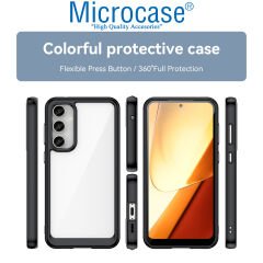 Microcase Google Pixel 8 Pro Shield Serisi Darbeye Dayanıklı Yarı Esnek Plastik TPU Kılıf - AL8100 Füme