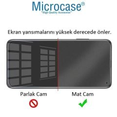 Microcase Google Pixel 9 / 9 Pro Tam Kaplayan Çerçeveli Mat Cam Koruma - AL3124
