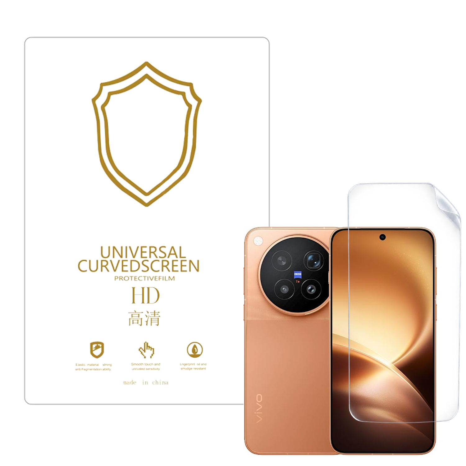 Microcase Vivo X500 Pro Max ile Uyumlu Full Tpu Nano Ön Ekran Koruma Filmi - EKM101