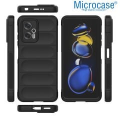 Microcase Xiaomi Redmi Note 11T Pro Plus Miami Serisi Darbeye Dayanıklı Silikon Kılıf - Lacivert