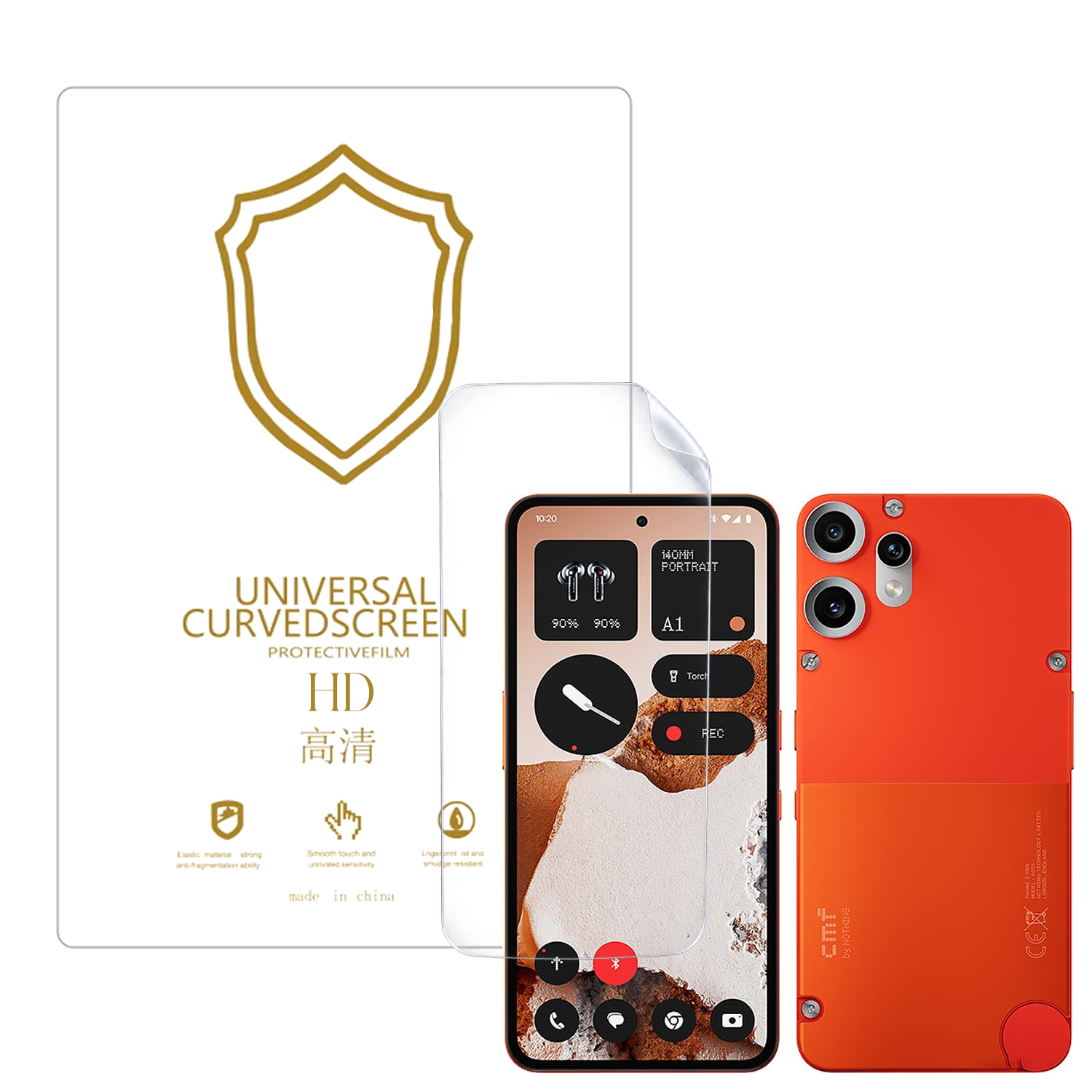 Microcase CMF Phone 2 Pro ile Uyumlu Full Tpu Nano Ön Ekran Koruma Filmi - EKM101