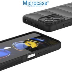 Microcase Xiaomi Redmi Note 11T Pro Plus Miami Serisi Darbeye Dayanıklı Silikon Kılıf - Koyu Gri